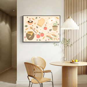 Arte francés sala de estar pintura decorativa estilo antiguo chino combinación abstracta pared arte Vintage alta sensación pared - Product Image 3