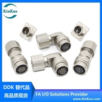Connecteur circulaire femelle à angle droit CM10-10P, étanche IP67, pour câble d'encodeur de servomoteur