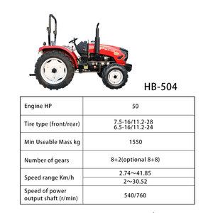 Factory Outlet Multi <strong>Functional</strong> 40hp 50hp 60 hp <strong>Mini</strong> <strong>Tractor</strong> for Farming 4x4 Machinery Agricultural <strong>Tractor</strong> - Product Image 2