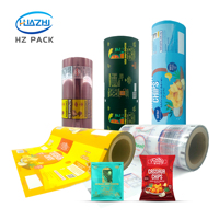 Film plastique laminé Bopp/CPP imprimé sur mesure pour emballage alimentaire, sachet thermoscellable, emballage de chips, biscuits, bonbons, rouleau de film d'emballage