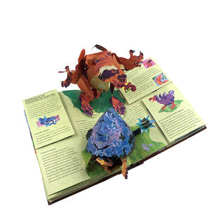 Libri Illustrati 3D Personalizzati Yimi con Dinosauri <span class=keywords><strong>Pop-up</strong></span>, Copertina Rigida in Cartone Kraft per Bambini - Product Image 4