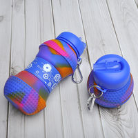 Balle de sport de golf pliable conception écologique sans BPA gourde Wasserflasche bouteille d'eau en silicone pour enfants école