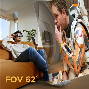 ชุดหูฟัง <span class=keywords><strong>VR</strong></span> แบรนด์ส่วนตัว ความละเอียด 1920x1080 จอแสดงผลแบบ Micro OLED 3150Ppi มุมมองภาพ 62 องศา °   แว่นตา <span class=keywords><strong>VR</strong></span> ความละเอียดสูงสำหรับสมาร์ทโฟนและพีซี - Product Image 3