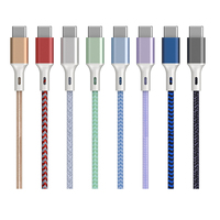 Câble de données USB type-c coloré personnalisé, câble de charge rapide TPE type-c