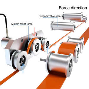 Células de carga del sensor de tensión de tres poleas Capacidad de 2-100KG para hilo Alambre metálico Cuerda de acero Aleación de acero - Product Image 6