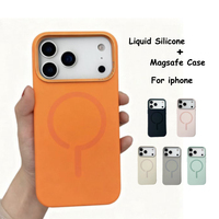 Coque de téléphone en silicone liquide originale LUCKYSHIELD pour iPhone 17 16 Pro Max Air, compatible avec la charge magnétique sans fil, antichoc