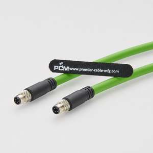 Câble Ethernet industriel M8 4 broches D-Code mâle-mâle Profinet EtherCAT 3m, haute flexibilité, blindé TPU pour PLC et robotique - Product Image 5