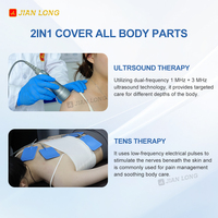 Appareil de thérapie combinée électrothérapie TENS avec thérapie par ultrasons 1 MHz 3 MHz pour un massage immédiat du cou et des épaules, soulagement de la douleur