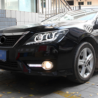 Ensemble de phares LED KGKB pour Toyota Camry XV50 7ème génération 2012-2014, mise à niveau avec lentille de projecteur double U, clignotant, Plug & Play