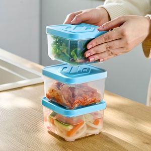 Multi-Functional Kitchen Fruit Vegetable Meat Storage Box Transparent Plastic <b>Refrigerator</b> Food <b>Container</b> Organizer With Lid - Product Image 2