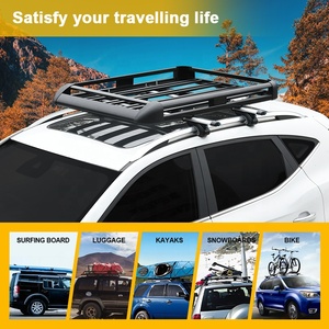 Portaequipajes de aluminio para camioneta todoterreno Chevrolet <span class=keywords><strong>Toyota</strong></span> Tacoma Wrangler Ranger Land Cruiser Defender <span class=keywords><strong>Rav4</strong></span> 75KGS Carga - Product Image 4
