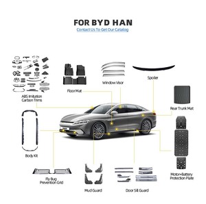 Garniture de vitres de voiture pour BYD Han Accessoires ABS Glossy Black Window Decoration Modification Strip Interior Accessory - Product Image 2