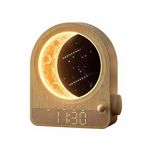 Yoze Star Moon Sunrise Alarm <b>Clock</b> With <b>Night</b> <b>Light</b> Touch Control USB Powered For Bedroom Sleep Aid - Product Image 1