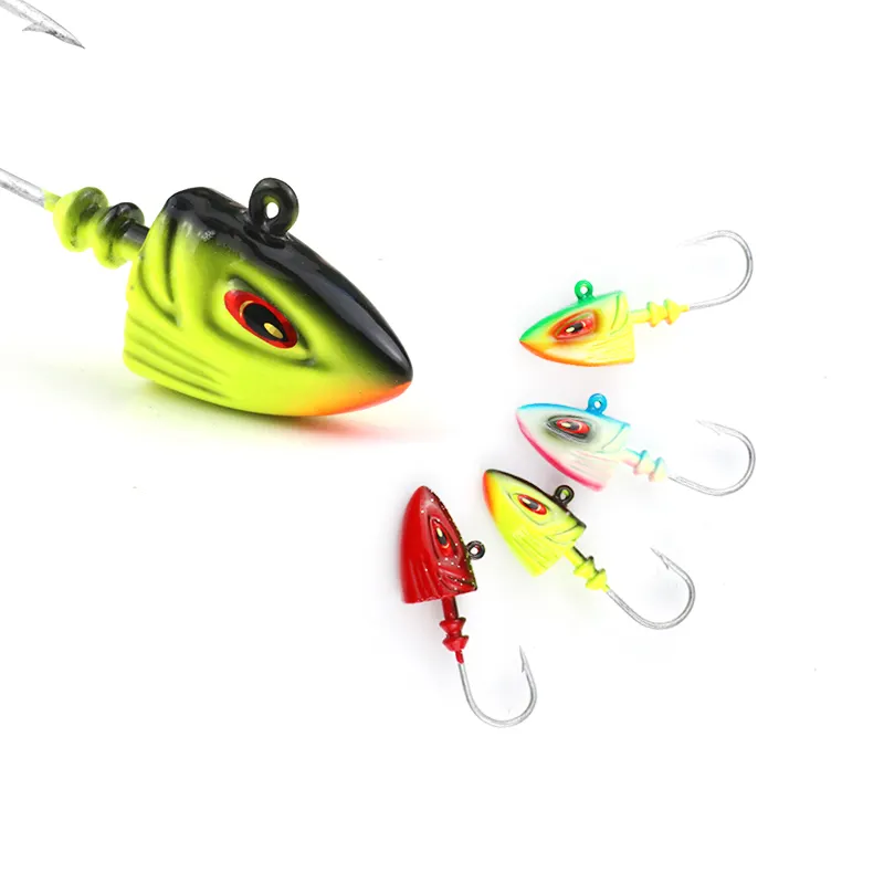 2023 MISTER JIGGING L022 OEM & ODM80gフィッシュシェイプリードジグヘッドフィッシングルアージグヘッドフック