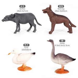 Ucok Nhà Máy Sở hữu <span class=keywords><strong>12</strong></span> Thiết Kế 5 Inch Trang Trại Động Vật Con Số Máy Tính Để Bàn Trang Trí Thực Tế Gà Trống Cừu Ngựa Vịt Mô Hình Đồ Chơi - Product Image 4