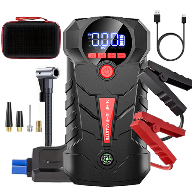 BR 12V 4000A Portable Multi-Function Car Jump Starter with Air Compressor Smart Cable OEM Manufacturer Wholesale Power Bank