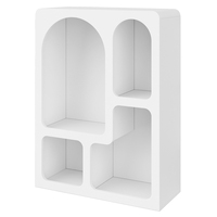 NOUVEAU Cave TV Stand Media Console Cabinet, Home Decor Fir White MDF Wood TV Furniture