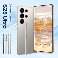 Smartphone Original S25 Ultra 5G LTE CDMA Double SIM 16 Go + 1 To, Caméra Arrière 108 MP, Écran FHD 7,3 pouces, Batterie 6800 mAh, Snapdragon 8 Gen3, Sans Fil, Version Française
