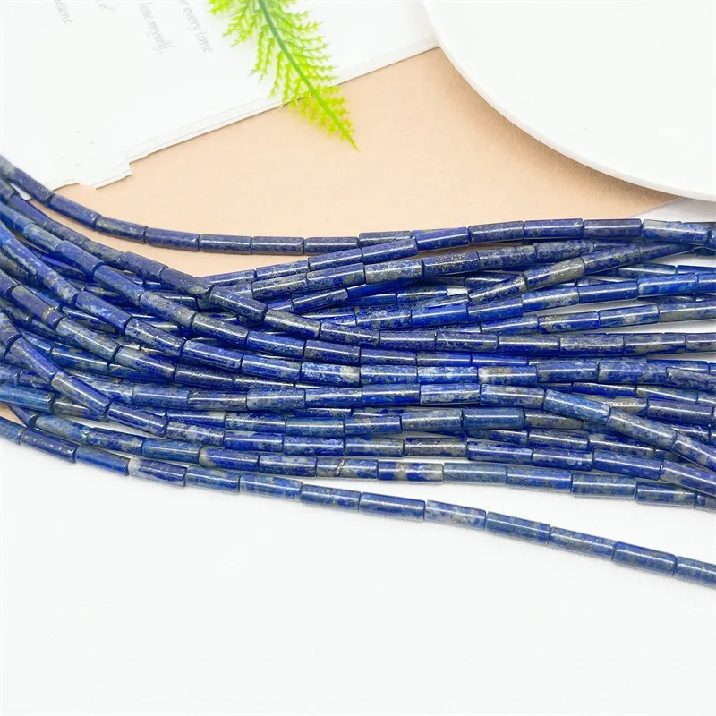 6*9mm 4*13mm Säule Lapis-Perle Großhandel natürliche Lapis-Säule Perlen Lapis-Lazuli Edelstein für Armband Schmuckherstellung DIY