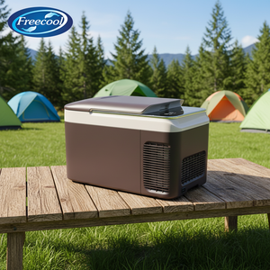 Réfrigérateur à compresseur à zone unique, vente d'usine, DC 12V 24V en option par adaptateur, réfrigérateur pour camping-car, caravane, camping, 28L - Product Image 1