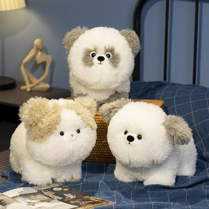 Peluche HECION <span class=keywords><strong>Serie</strong></span> Dudu Mianmian, Adorabili Bambole di Peluche a Forma di Cane, <span class=keywords><strong>Panda</strong></span> e Coniglio, Regalo di Compleanno Perfetto - Product Image 1