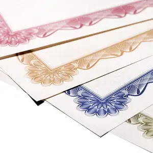 High Quality Professional Award Certificate Paper, Floral Pattern Borders, Inkjet Printer Compatible