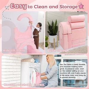 Canapé de jeu pour enfants, tapis modulaire en mousse, peluche douce pour l'escalade et l'apprentissage en intérieur, unisexe - Product Image 3