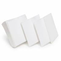 Etiqueta Térmica Directa Personalizada de 100 mm x 100 mm, Plegada en Abanico, Autoadhesiva, en Blanco, para Impresión Continua de Códigos de Barras