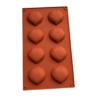 Écologique DIY Ensemble D'outils De Cuisson Pétoncle Cookie Shell Gâteau Moule Silicone Caoutchouc Pâtisserie Buses Mousse Emballé OPP Sac pour