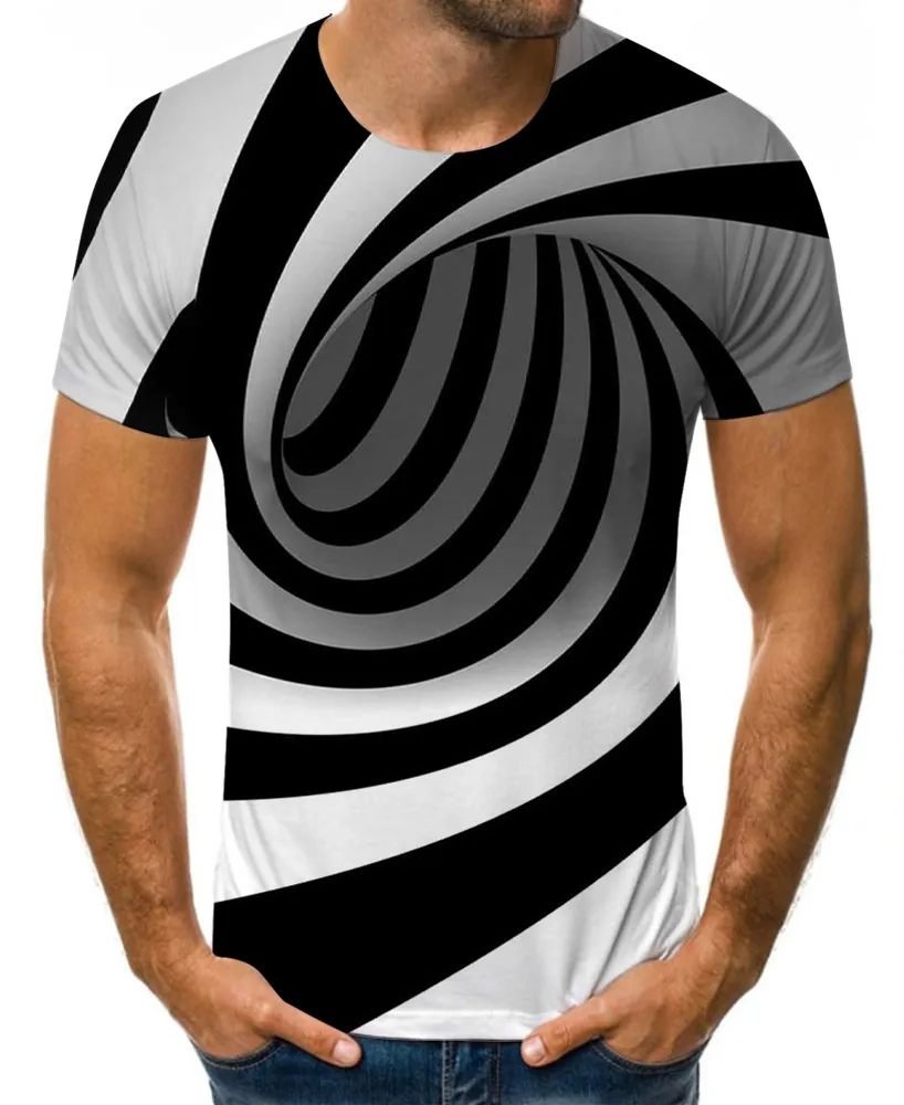 Plus Size Unisex Fashion 3D Print T-Shirts Funny Graphics Pattern Crewneck Short Sleeve Tee