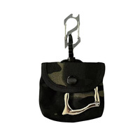 Casing Earphone Mini Trendy Motif Camo Outdoor, Dompet Koin Portabel, Dompet Kunci Multifungsi, Gantungan Kunci Tas