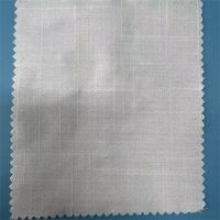 Tissu léger imprimé 175 g/m² en polyester flammé ignifuge et antistatique, effet lin synthétique, pour rideaux, chemises et robes