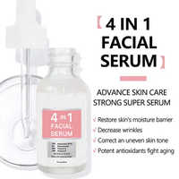 Soin de la peau en marque privée Anti-âge Vitamine C E Acide hyaluronique Niacinamide Blanchissant Nourrissant Sérum liquide pour le visage 4 en 1