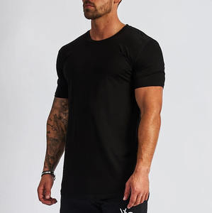 Magliette da ginnastica con Logo personalizzato all'ingrosso per uomo 90% Poly allenamento sportivo da corsa semplice Casual t-shirt in bianco per lo <span class=keywords><strong>sport</strong></span> - Product Image 2
