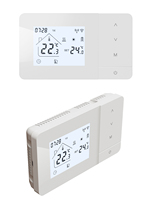 Beok Tuya WiFi Montaje en pared Caldera de gas Termostato Batería Controlador de temperatura de energía