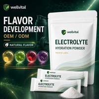Poudres en sachets OEM saveur naturelle, développement de saveurs ODM, poudre d'électrolytes pour l'hydratation et la nutrition sportive
