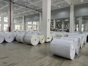 Papel DE ARTE autoadhesivo de fusión en caliente de buena calidad, adhesivo recubierto fundido, rollo jumbo de papel semibrillante - Product Image 5