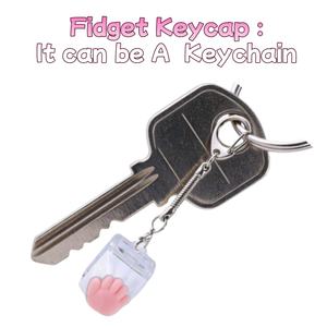 Llavero LED Cuadrado Personalizado con Sonido Creativo, Lindo Llavero de Acrílico con Diseño de Dibujos Animados, Clicker Antiestrés, Regalo de Plástico Impermeable - Product Image 5