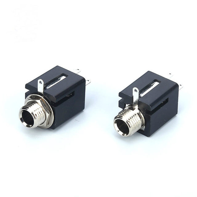 stereo 6.35mm stereo jack socket 6.3mm jack for microphone socket