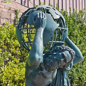 <span class=keywords><strong>Statue</strong></span> d'Atlas en bronze coulé, célèbre sculpture du dieu grec, pour jardin extérieur, cour, parc - Product Image 2