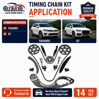 Nouvel ensemble de chaîne de distribution premium 14 pièces pour Audi A4 A5 A6 Q5 Q7 Touareg 3.0L V6 TDI CRC 2011-2016, remplacement OE