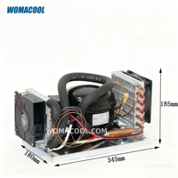 Unité de condensation micro-CC DC12V-24V, petite unité de congélation ZH35G, unité de réfrigération refroidie par air pour congélateur portable, réfrigérateur de camping-car