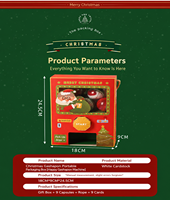 Boîte cadeau en papier personnalisée pour l'Avent, boîte de rangement pour capsules surprise et jouets, idéale pour les fêtes de Noël