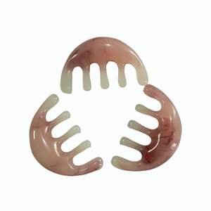 Outils de massage Guasha en résine, peigne applicateur portable pour le cuir chevelu, le cou et le corps, cadeau - Product Image 1