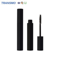 Contenant cosmétique en aluminium noir mat 9 ml, flacon de sérum pour cils, tube vide pour gloss à lèvres, mascara, faux cils, huile essentielle