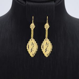 Boucles d'oreilles pendantes populaires en laiton plaqué or 24 carats, style indien, pour femmes, à prix abordable, style antique - Product Image 4