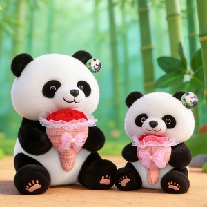 ตุ๊กตาแมวขาวดำตัวใหญ่น่ารัก, ตุ๊กตาแมวขาวดำถือดอกไม้, ตุ๊กตาสำหรับงานแต่งงาน, ของขวัญวันหยุด - Product Image 2