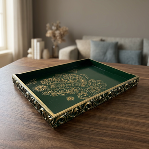 Customized Shape <b>Large</b> Breakfast <b>Trays</b> Decorative Hotel Restaurant Supplies Lightweight Durable Eco-Friendly Handmade Wooden B.S - Product Image 1
