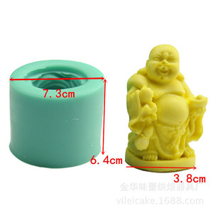 Buddha Statue Plaster <b>Mold</b> Silicone <b>Mold</b> For DIY <b>Candle</b> Making Home Decor - Product Image 3