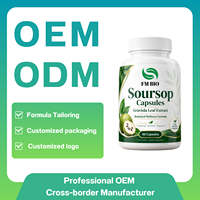 Capsules de Corossol Premium, Extrait de Feuille de Graviola, Formule à Base de Plantes, Fabricant de Capsules de Corossol en Marque Blanche OEM